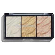 REVOLUTION Палетка хайлайтеров для лица Supreme Highlighters Pro gold