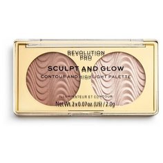REVOLUTION Палетка для контуринга Sculpt And Glow Pro sands of time