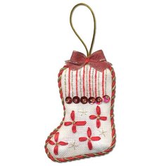 PANNA Набор для вышивания Новогодняя игрушка, сапожок 6 х 8 см (IG-1276)