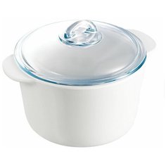 Кастрюля Pyrex Flame, 1 л, белый