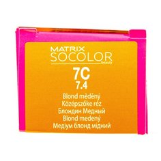 Matrix Socolor Beauty стойкая крем-краска для волос, 7C блондин медный, 90 мл