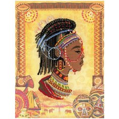 Риолис Набор для вышивания Африканская принцесса 30 x 40 см (0047 РТ)