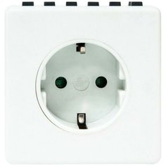 Розетка FeronTM21, 16 А, с заземлением, белый
