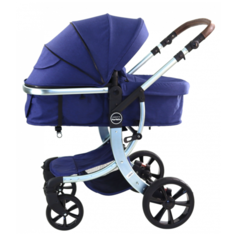 Коляска-трансформер Farfello Aimile Silver, ocean blue