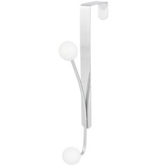 Вешалка на дверь навесная 2 крючка 10,3х2,5х19,7 см EL Casa Белая