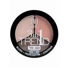 TF Cosmetics Палетка для контуринга лица 3in1 Trend To-go 81