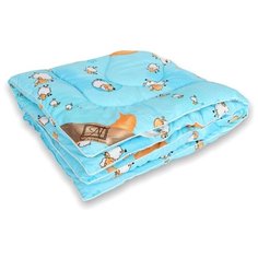 Одеяло для детей "Овечка" классическое ОБШ-Д-10 (голубой); Альвитек; Размер: ясли 110 х 140