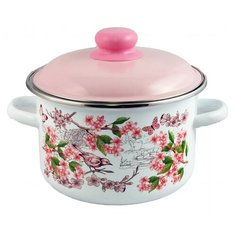 Кастрюля Appetite Bird 6RD181M 3.0л эмаль