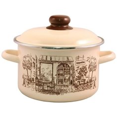 Кастрюля Appetite CAFE Эмалированная, 5,5 л, 1RD221M