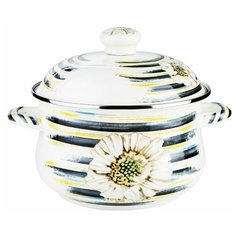 Эмалированная кастрюля HOFFMANN(НМ4115) 4,3 л.