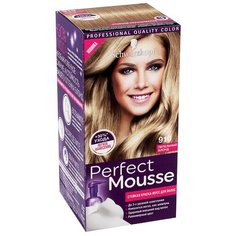 Schwarzkopf Perfect Mousse Стойкая краска-мусс для волос, 910, Пепельный блонд