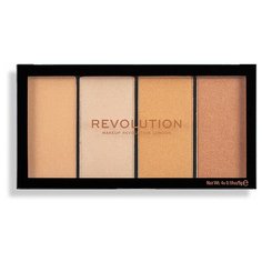 REVOLUTION Палетка хайлайтеров Reloaded Lustre Lights Warm