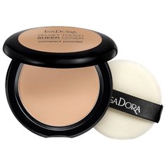 IsaDora Пудра компактная Velvet Touch Sheer Cover Compact Powder 45 Neutral Beige