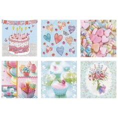 Салфетки для декупажа SDD 12 шт. 3х слойные 33 x 33 см ассортиНабор №1216-09 "Праздник детства" Love2 Art