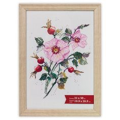 Рамки, паспарту Gamma ПРК-01 21 x 30 см пластик. с оргстеклом белёный дуб