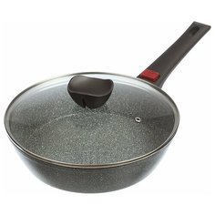 Сковорода ""CHEF" глубокая,с крышкой, индукция, 28 см Moulin Villa