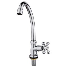 Смеситель РМС SL79-269F-4 для кухни с высоким изливом для одной воды Ростовская Мануфактура Сантехники