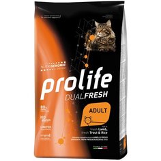Сухой корм для кошек Prolife с ягненком, с форелью, с рисом 400 г