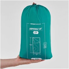 Мешок спальный для кемпинга ARPENAZ 20° зеленыый QUECHUA X Декатлон Decathlon