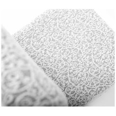 Чехол на стул без оборки Venera "Жаккард", цвет белый, 1 предмет