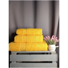 Хлопковые полотенца VILLSOFF(ярко-желтый) Villsoft