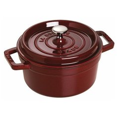 Кокот Staub круглый, 20 см, 2,2 л, гранатовый 1102087