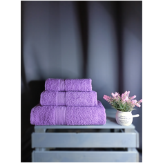 Хлопковые полотенца VILLSOFF(сиреневое) Villsoft