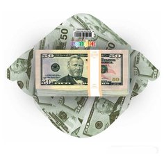 Комплект конвертов для денег "50$", 10 штук, мини Эврика
