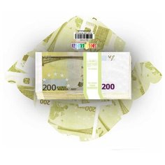 Комплект конвертов для денег "200 евро", 10 штук, мини Эврика
