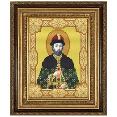 Схема для вышивания бисером "Святой Олег Рязанский", 15х18 см Рукоделие