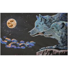 Набор для вышивания бисером Нова Слобода "Лунная ночь", 62x38 см, арт. НД1503 Nova Sloboda