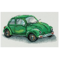 Набор для вышивания Panna "Зеленая машина", арт. M-7092, 19,5х11,5 см