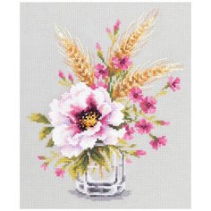 "Чудесная Игла" набор для вышивания 100-015 "Мак и часики" 18 х 23 см