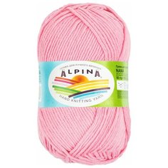 Пряжа Alpina "NANA" 70% хлопок, 30% полиамид №03 розовый - 10 мотков по 50 г