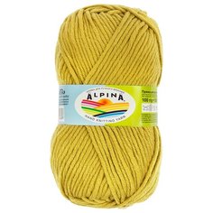 Пряжа Alpina "MARTA" 100% тактифил №006 горчичный - 5 мотков по 100 г