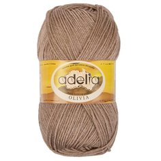 Пряжа Adelia "OLIVIA" 60% акрил, 40% шерсть №18 бежевый - 5 мотков по 100 г