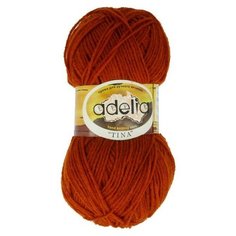 Пряжа Adelia "TINA" 100% акрил №092 терракотовый - 5 мотков по 100 г