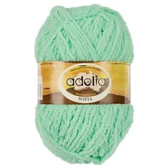 Пряжа Adelia "SOFIA" 100% полиэстер №22 св.зелёный - 10 мотков по 50 г
