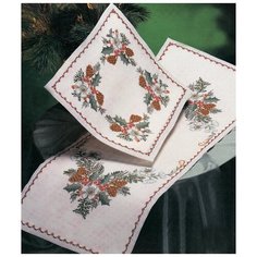 Набор для вышивания салфетки Рождественские узоры Oehlenschlager