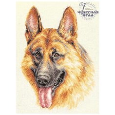 Набор для вышивания Немецкая овчарка 21 x 28 см 59-23 Чудесная игла