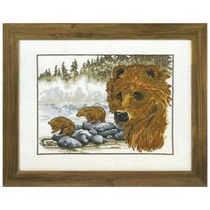 Набор для вышивания Бурый медведь 31 x 41 см 70-0174 Permin