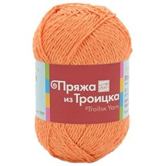 Пряжа из Троицка Ромашка 100гр. 210м. (50% хлопок, 50% вискоза) (5053-мулине (оранжевый)) 5 шт Троицкая камвольная фабрика