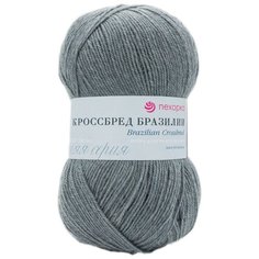 Пряжа Пехорка Кроссбред Бразилии (50%шерсть мериносовая, 50%акрил) (490 самшит) 5 шт