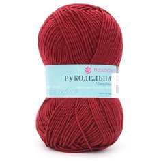 Пряжа Пехорка Рукодельная 50гр. 175м (100% акрил) (07-Бордо) 5 шт