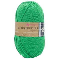 Пряжа Пехорка Конкурентная (50%шерсть, 50%акрил) (192-Зелень) 10 шт