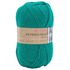 Пряжа Пехорка Мериносовая (50%шерсть, 50%акрил) (335-Изумруд) 10 шт