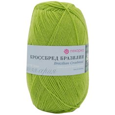 Пряжа Пехорка Кроссбред Бразилии (50%шерсть мериносовая, 50%акрил) (382-Яр.саванна) 5 шт