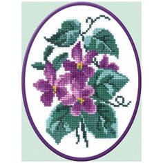 101 Набор для вышивания РС-Студия Фиалки 16*12 см