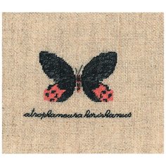 Набор для вышивания: PAPILLON : ATROPHANEURA( Бабочка ATROPHANEURA) Le Bonheur des Dames, 4,5*6 3625