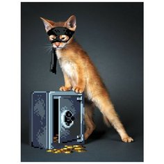 Хулиган Набор для вышивания бисером 28х34 (20х26) Матренин Посад 0130/Б